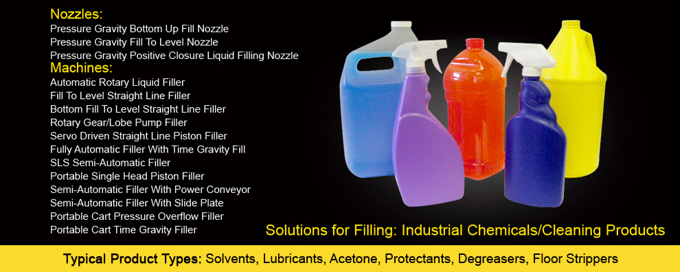 Filling Solutions for Industrial Chemicals and Cleaning Products